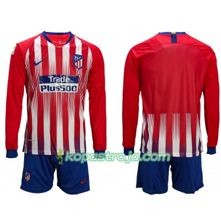 Billiga Fotbollströjor Atlético Madrid Barn Hemma tröja 2018/19 Långärmad